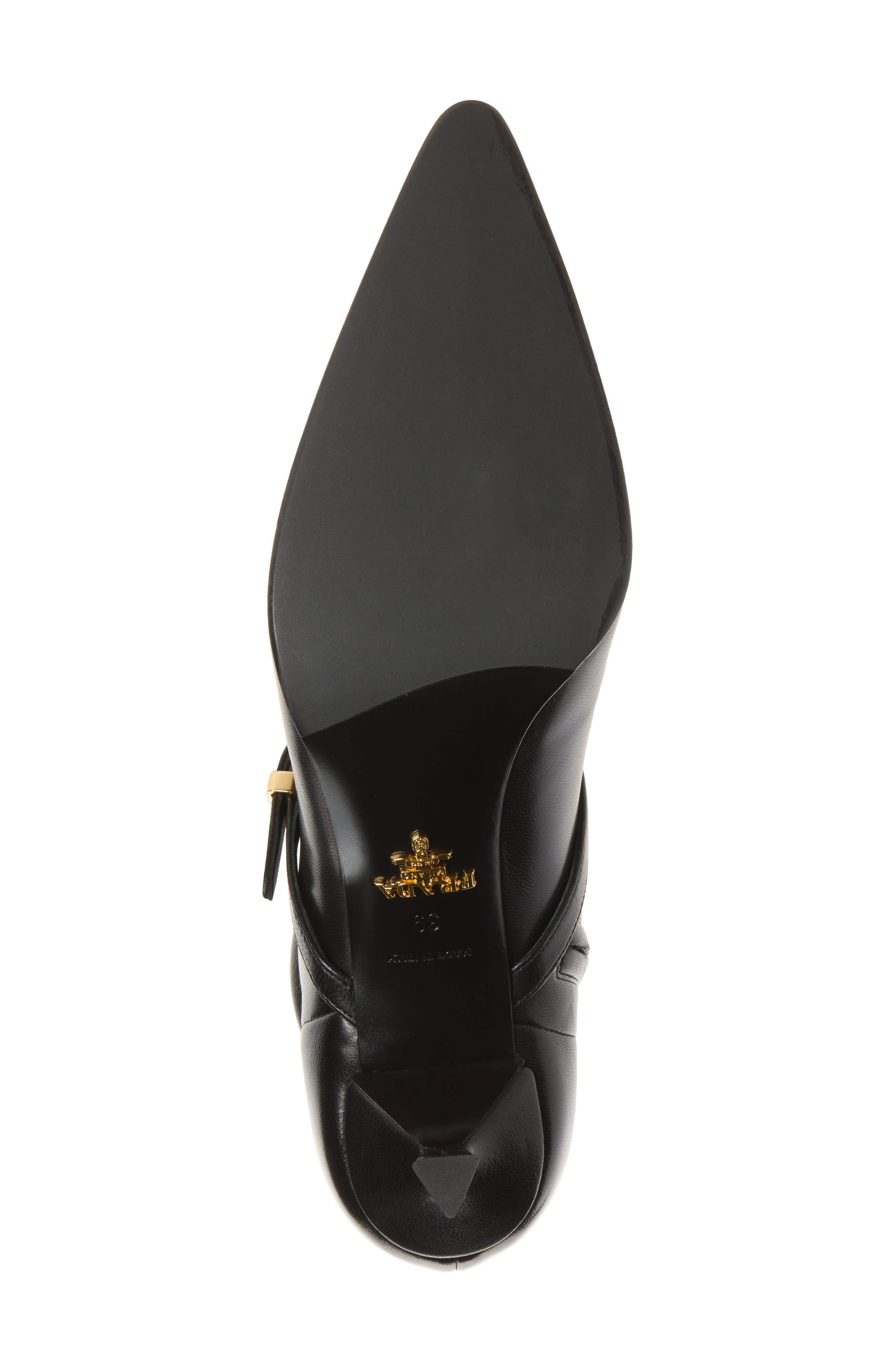 Stretch Leather Ankle Boot, Alternate, color, NERO