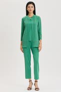 Ming Wang Heritage Burnout Medallion Knit Jacket
