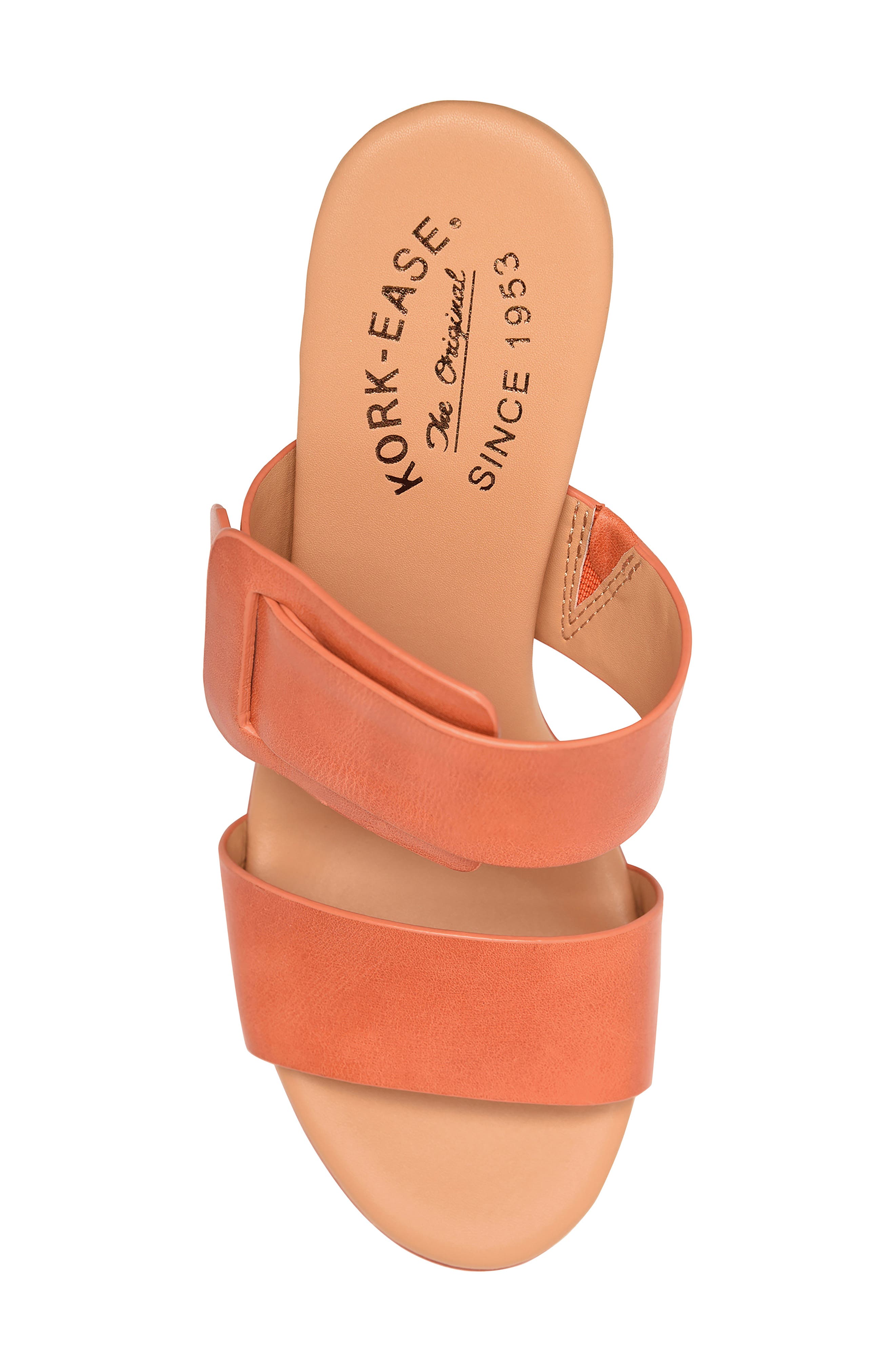 Kork-Ease<sup>®</sup> Raya Espadrille Platform Wedge Slide Sandal, Alternate, color, Orange Full Grain