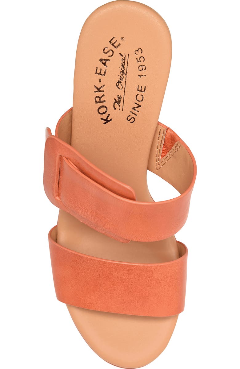 Kork-Ease<sup>®</sup> Raya Espadrille Platform Wedge Slide Sandal, Alternate, color, Orange Full Grain