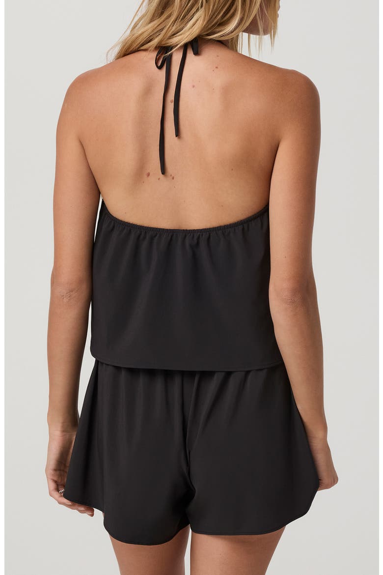 Villa Shoreline Halter Top, Alternate, color, BLACK