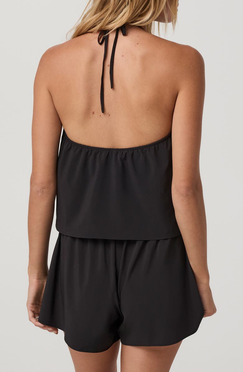 Vuori Villa Shoreline Halter Top, Alternate, color, Black