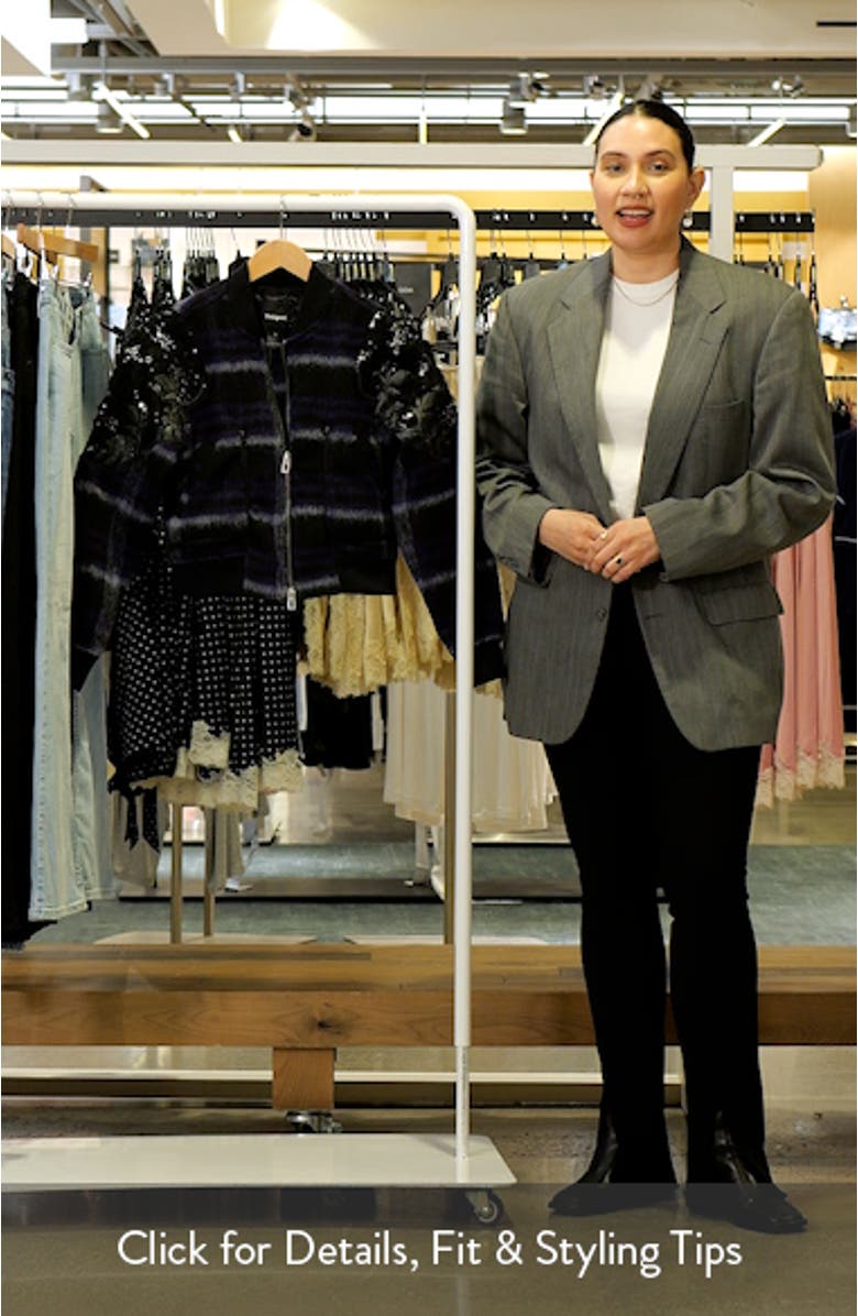 Sequin Appliqué Crop Jacket, sales video thumbnail