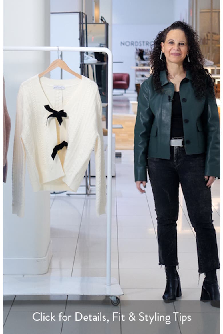 Bree Velvet Bow Cardigan video