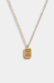 Stella & Dot Heirloom Initial Pendant Necklace