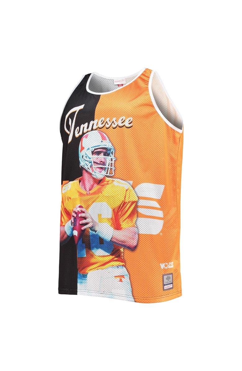 Mitchell & Ness Men's Mitchell & Ness Peyton Manning Black/Tennessee Orange Tennessee Volunteers Sublimated Player Big & Tall Tank Top, Alternate, color, 