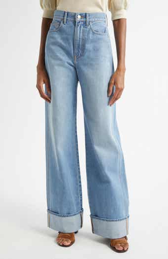 Veronica Beard Taylor High Waist Wide Leg Jeans