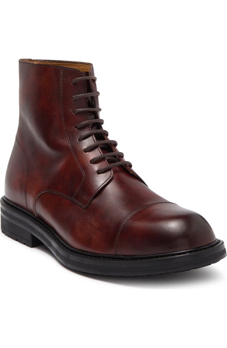 Magnanni Polar Leather Boot, Main, color, Tabacco