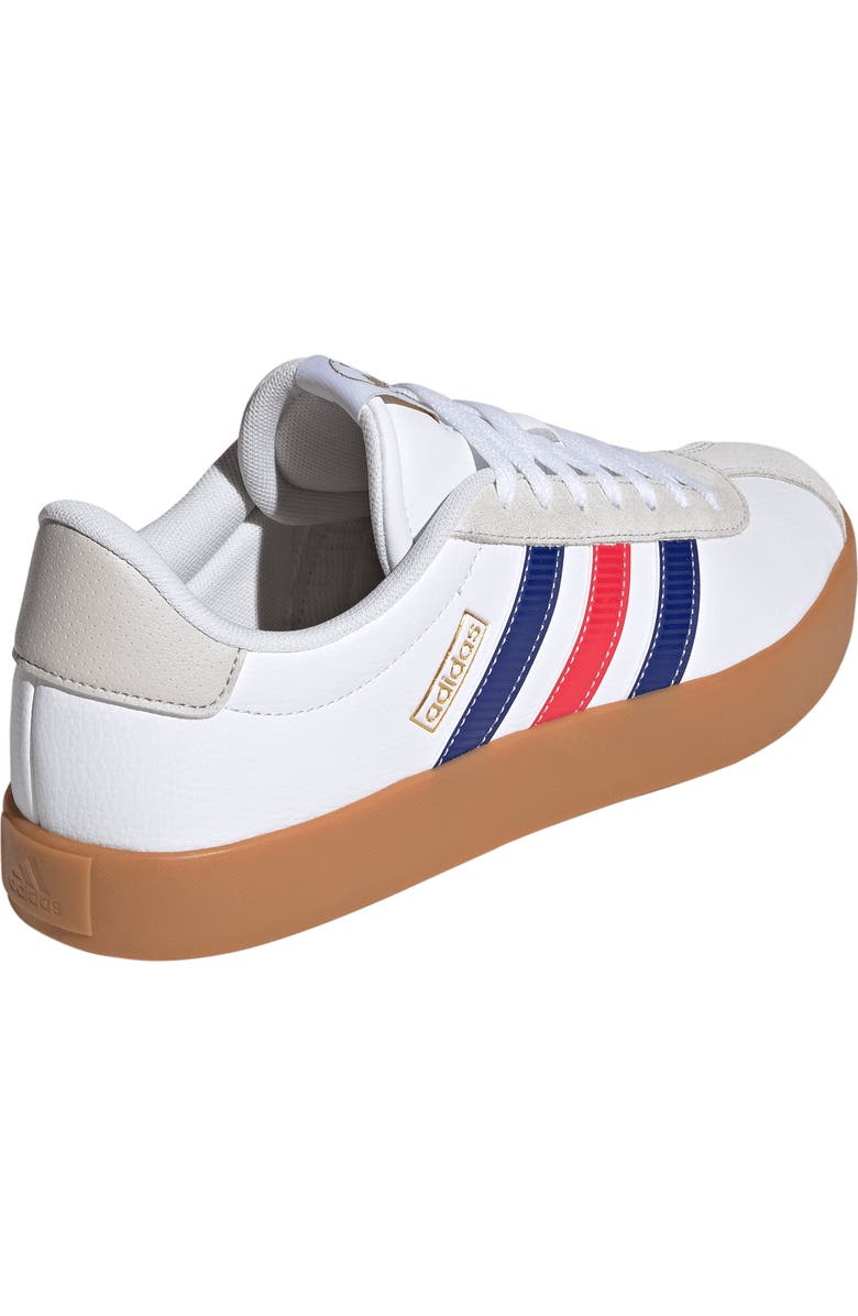 adidas VL Court 3.0 Sneaker, Alternate, color, Ftwr White/ Pure Ruby/ Ink