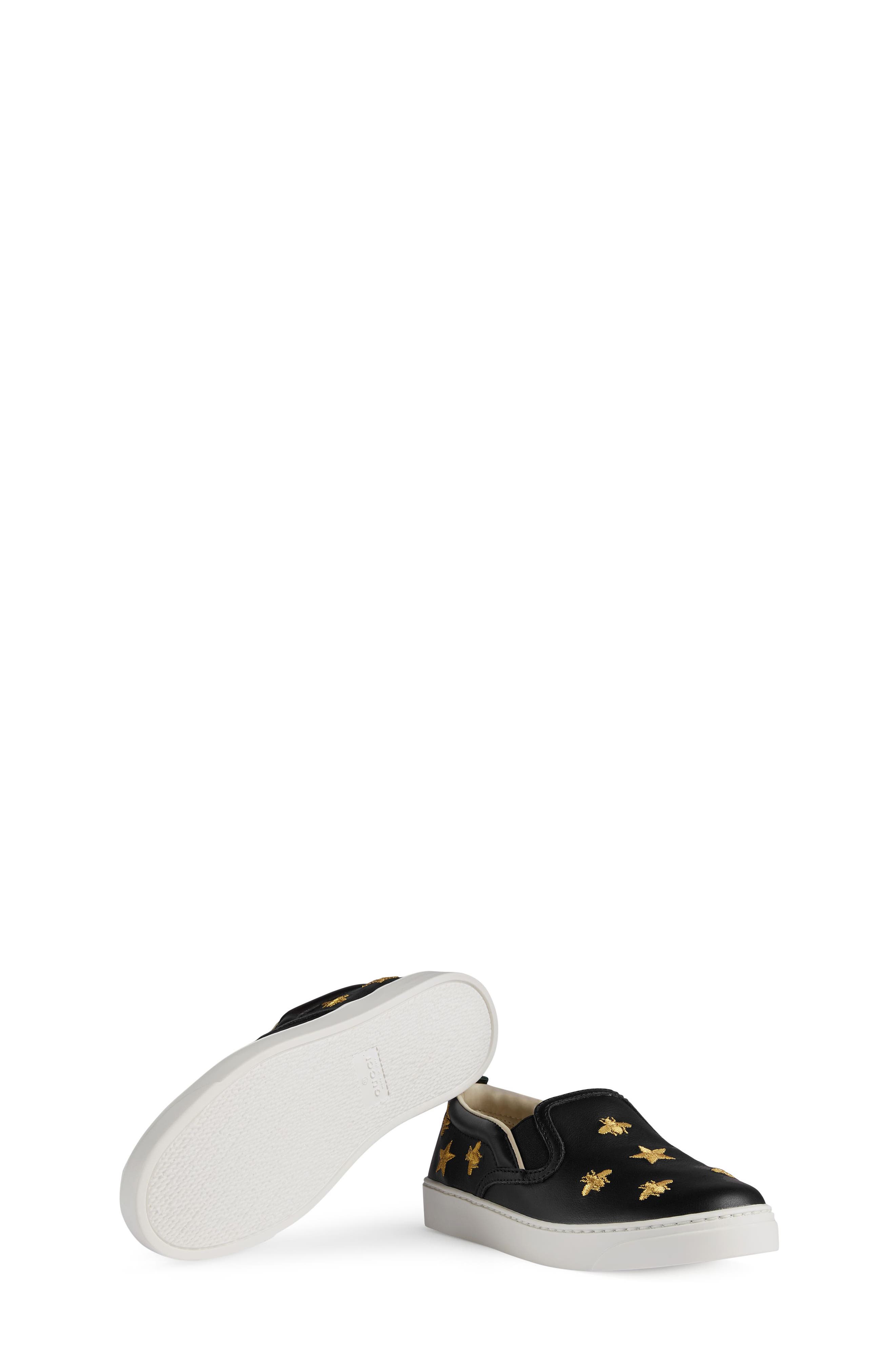 Gucci Dublin Bees and Stars Slip-On Sneaker, Alternate, color, 