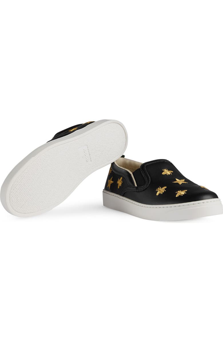 Gucci Dublin Bees and Stars Slip-On Sneaker, Alternate, color,