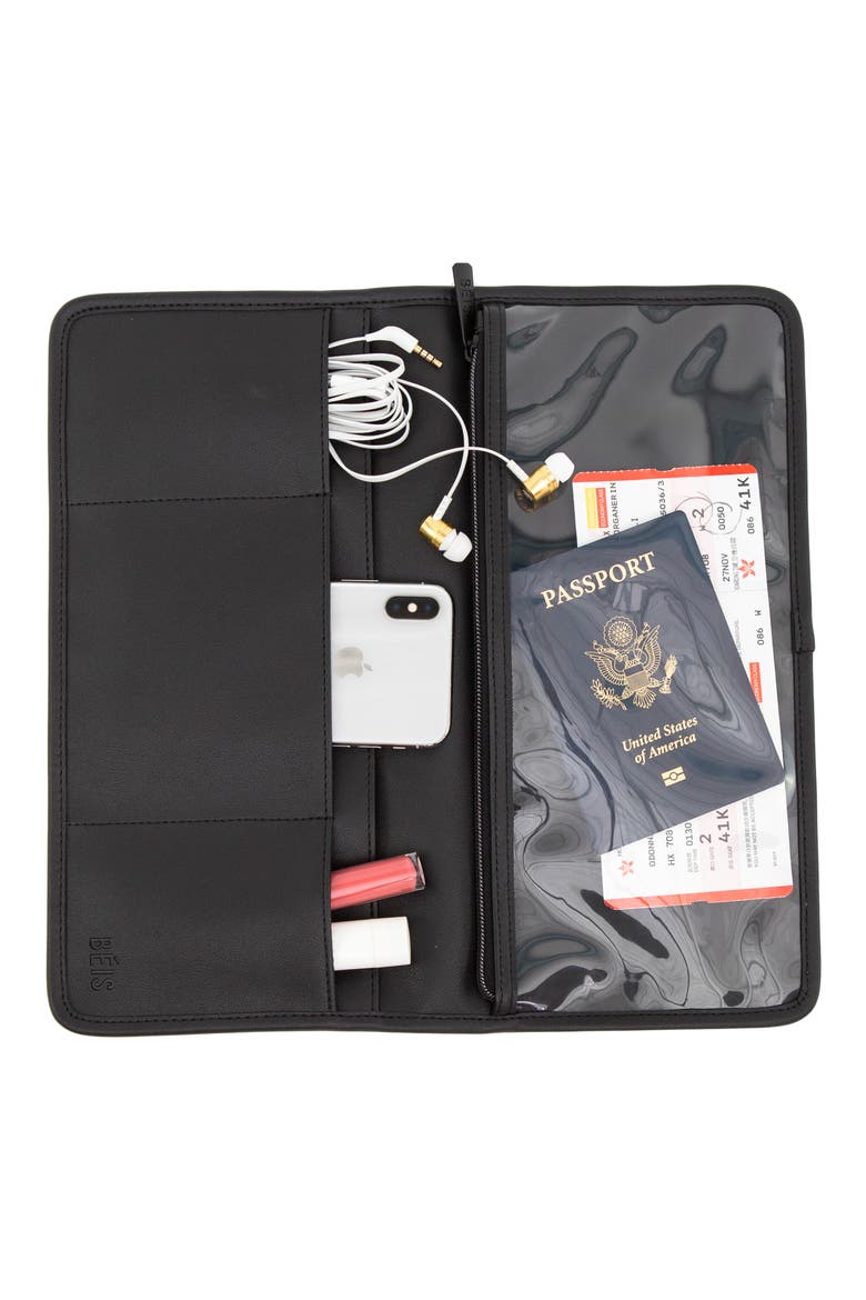 The In-Flight Organizer Pouch, Alternate, color, BLACK