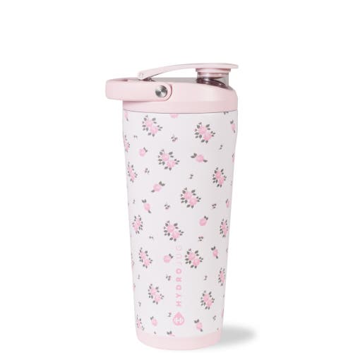 HydroJug New Stainless Steel Shaker 24oz - Insulated, Leakproof, BPA-Free with Silent Mixing Grate in Wildrose  product
