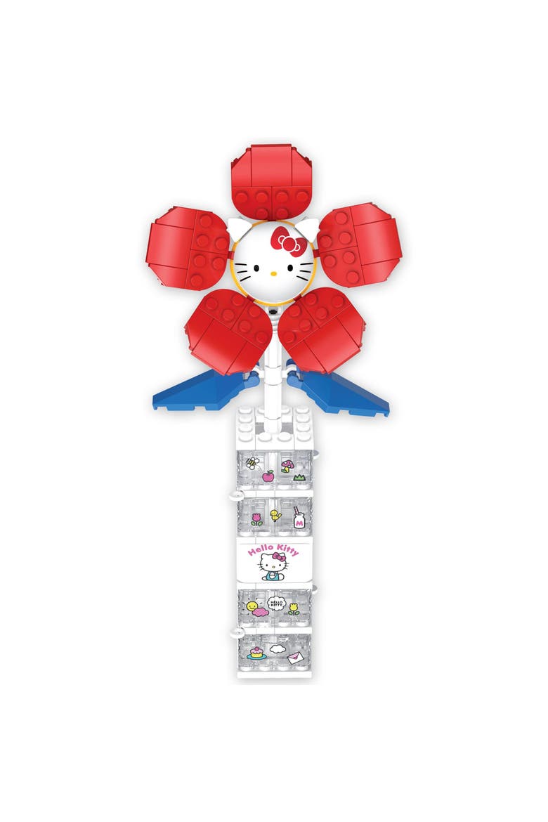 Hello Kitty Flower & Vase Building Set, Alternate, color, Red