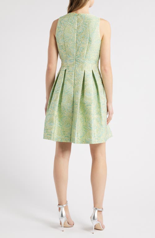 Vince Camuto Jacquard Fit & Flare Dress In Multi