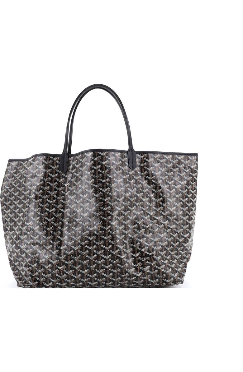 Pre-Owned Goyard Saint Louis Tote Coated Canvas GM, Alternate, color, Black