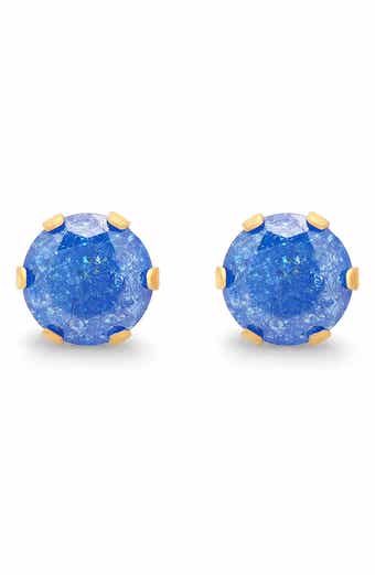 18k Gold Plated Stainless Steel Cubic Zirconia Stud Earrings