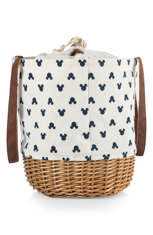 Picnic Time X Disney® Mickey Mouse Coronado Basket Tote In Beige