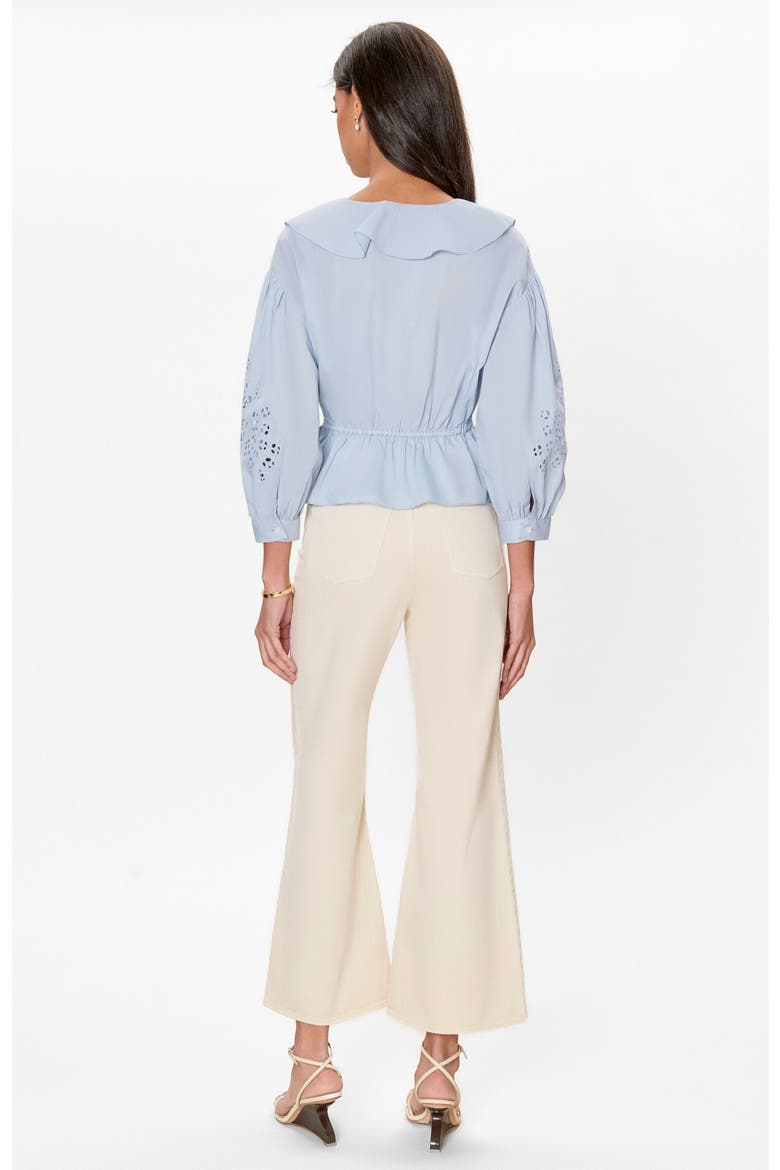 Lorelai Embroidered Blouse, Alternate, color, Chambray