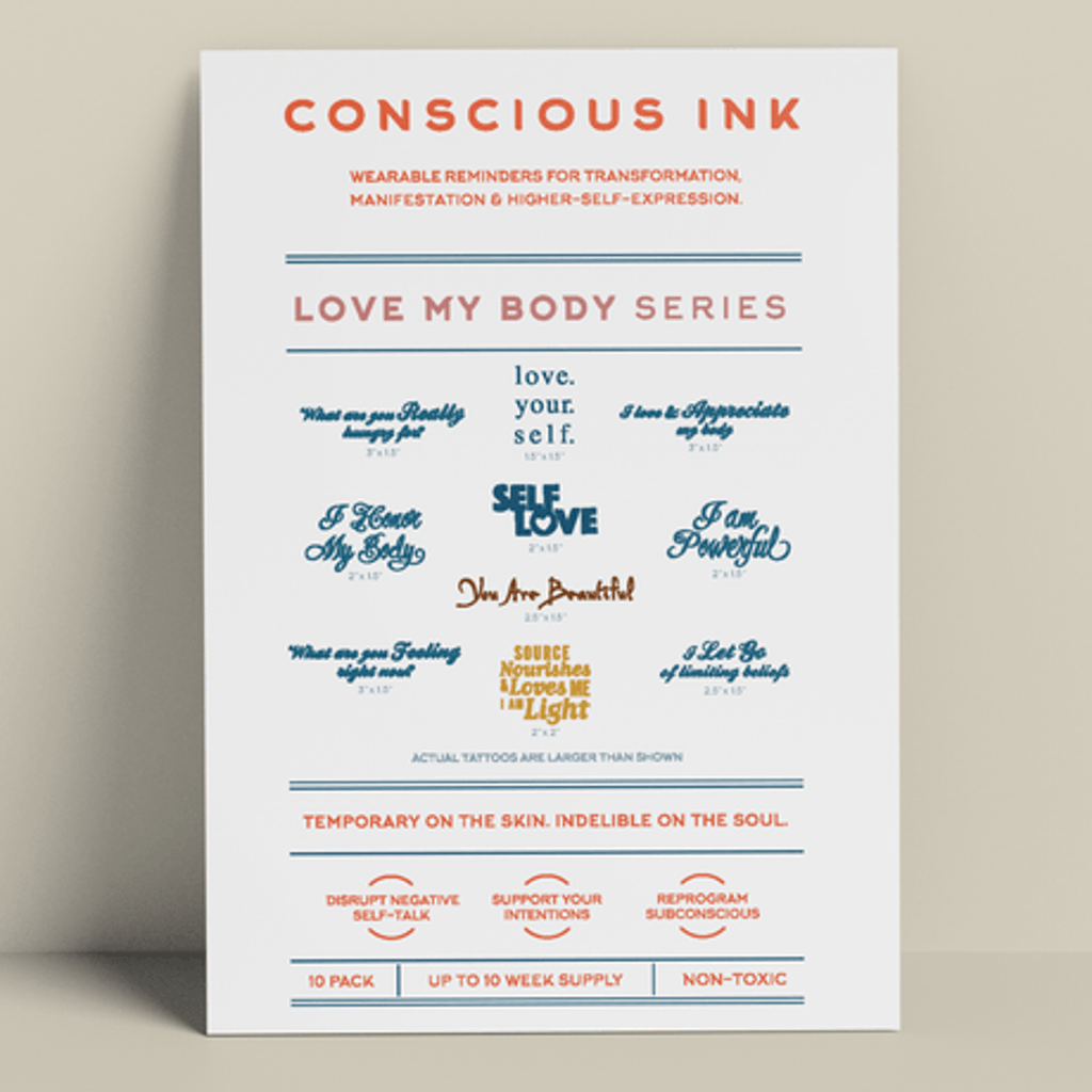 Conscious Ink Love My Body Variety 10-Pack in White  product