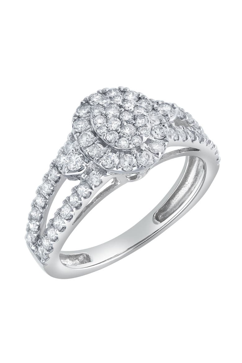 Celoria 1 CT 10K Gold Diamond Ring, Alternate, color, 10K White Gold