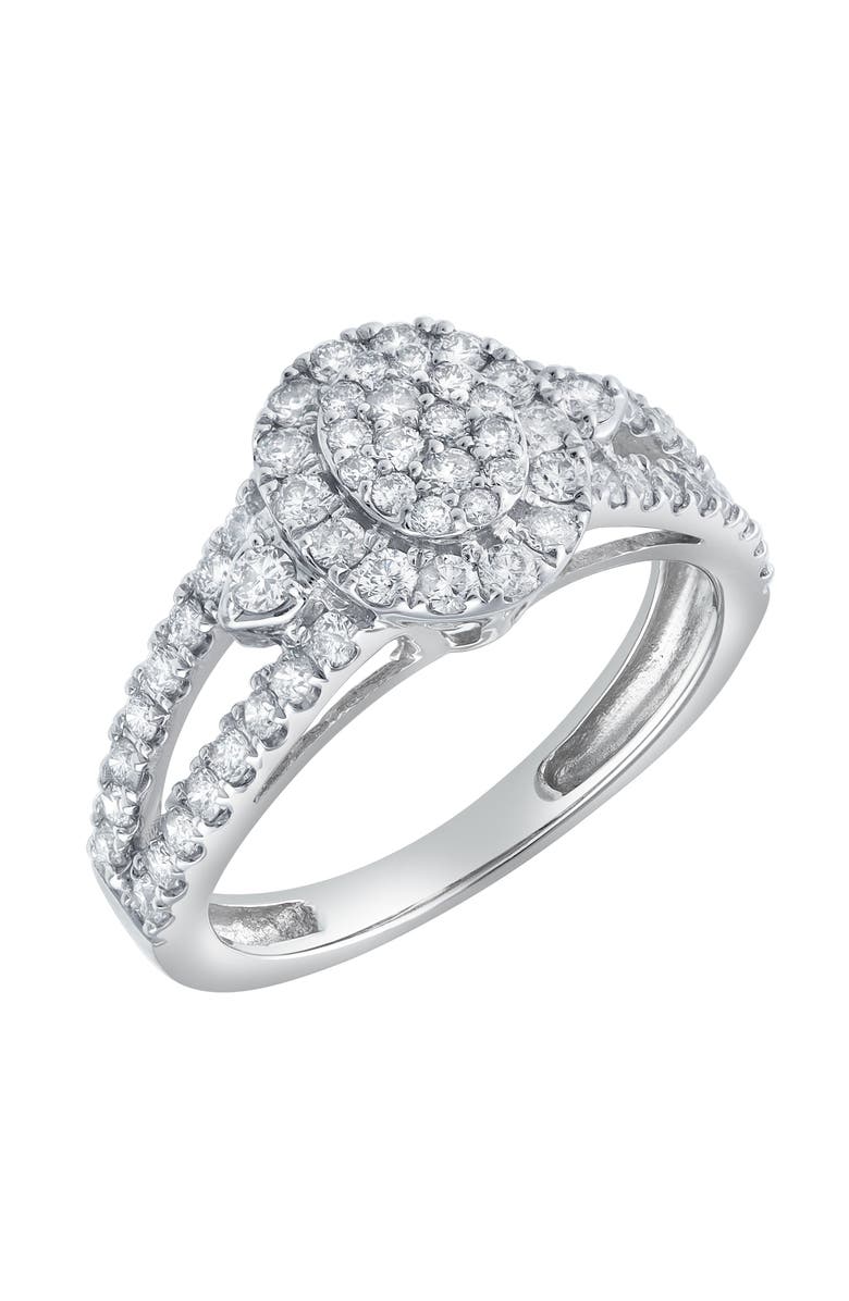 LuvMyJewelry Celoria 1 CT 10K Gold Diamond Ring, Alternate, color, 10K White Gold