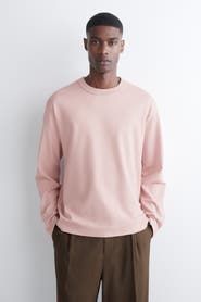 COS Relaxed Jersey Interlock Long-Sleeved T-Shirt