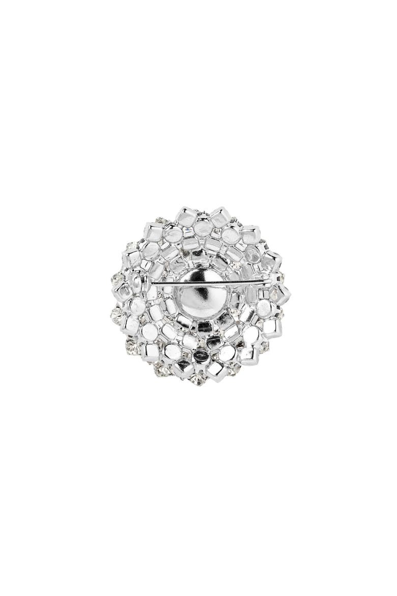 1970s Vintage Crystal Brooch, Alternate, color, Crystal
