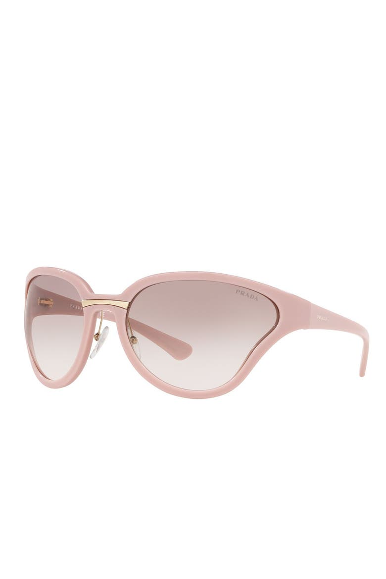 Oval Cat Eye 68mm Sunglasses, Alternate, color, PINK