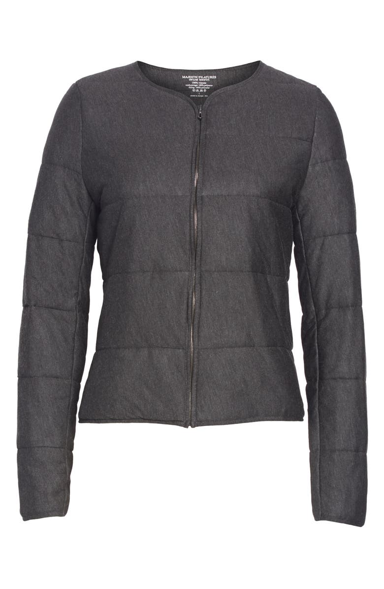 Majestic Filatures Quilted Bolero Jacket, Alternate, color, 