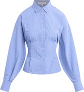 Favorite Daughter The Back Story Pleated Tie Back Shirt