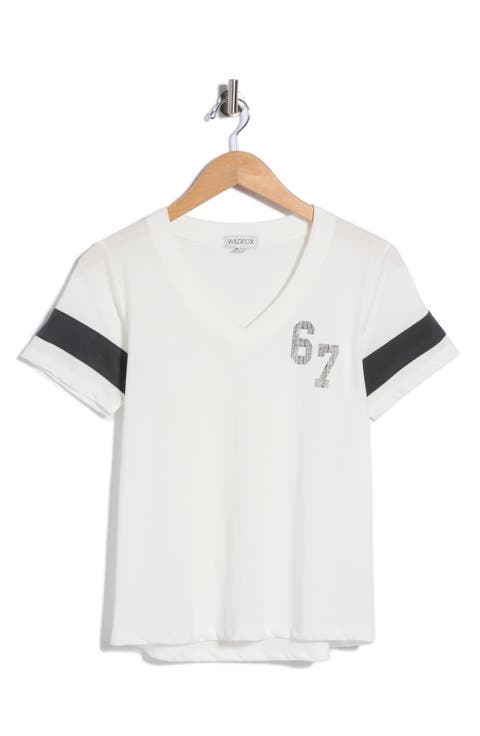 Micky Graphic V-Neck T-Shirt