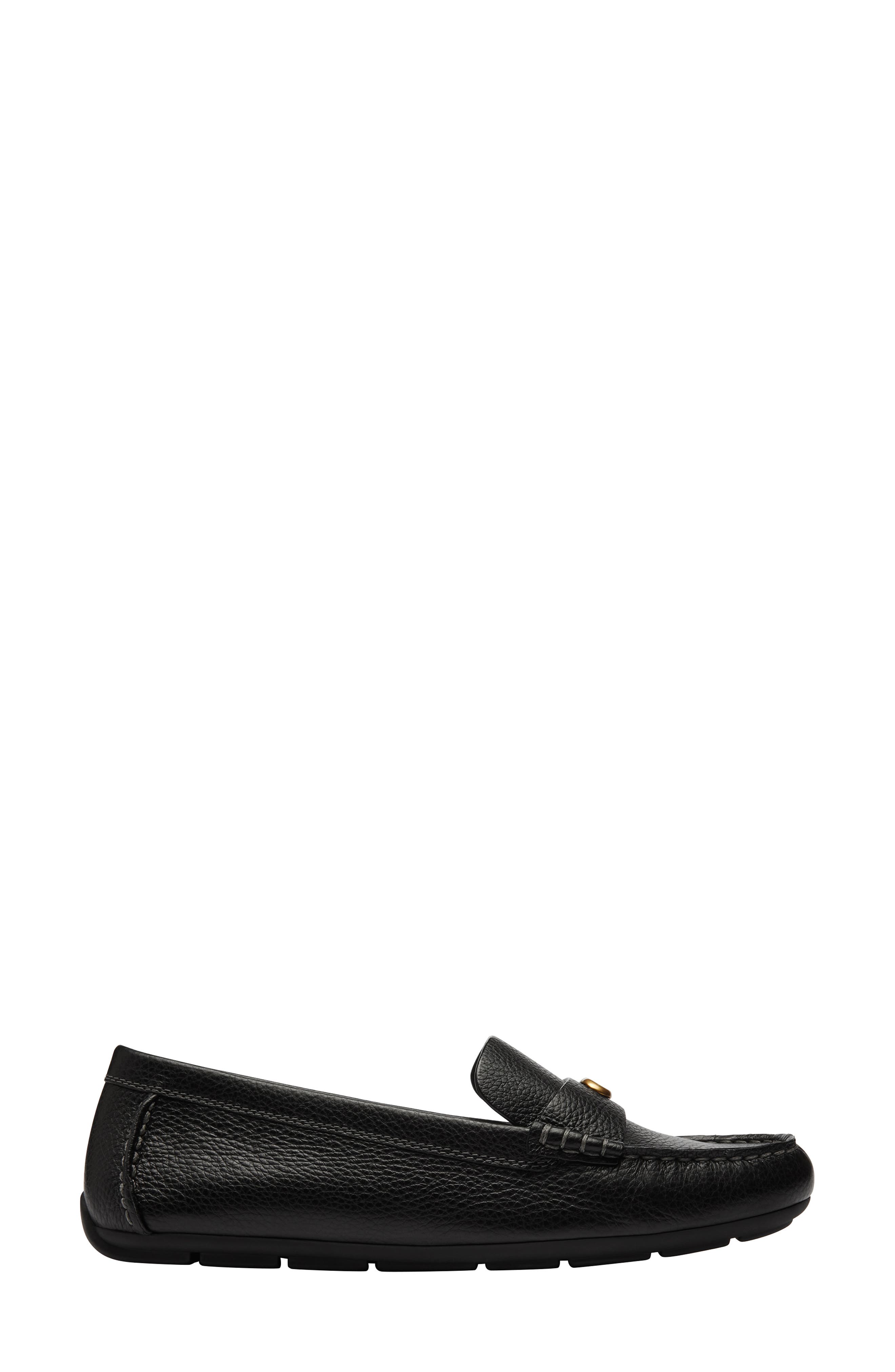 COACH Sculpted C Driving Loafer, Alternate, color, Black