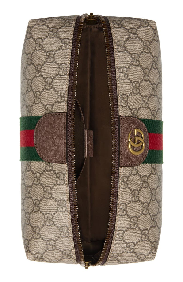 Gucci GG Supreme Canvas Dopp Kit, Alternate, color, 