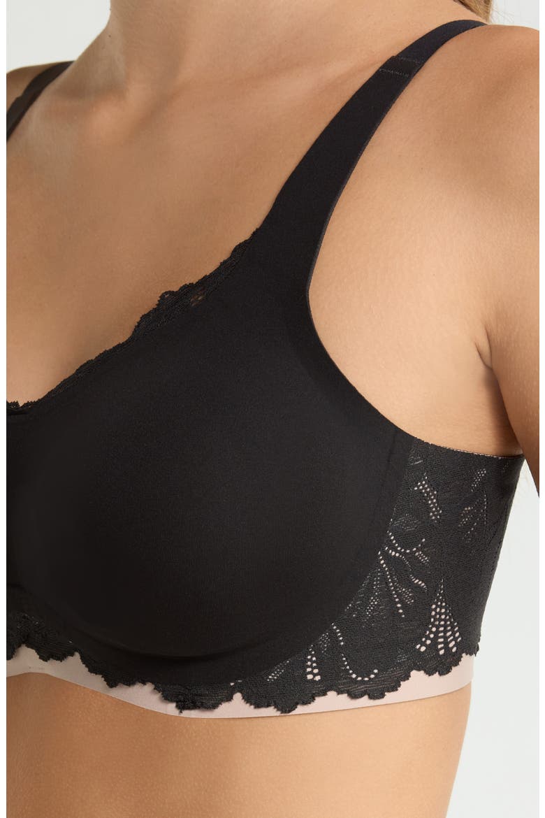 Beyond Wireless Bra, Alternate, color, NOIR