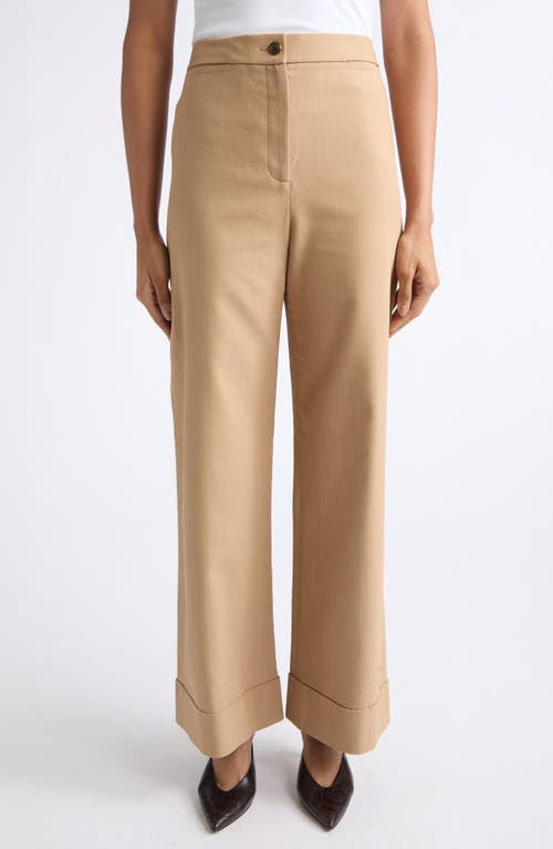 Veronica Beard Darell High Waist Wide Leg Pants in Heritage Khaki at Nordstrom, Size 0