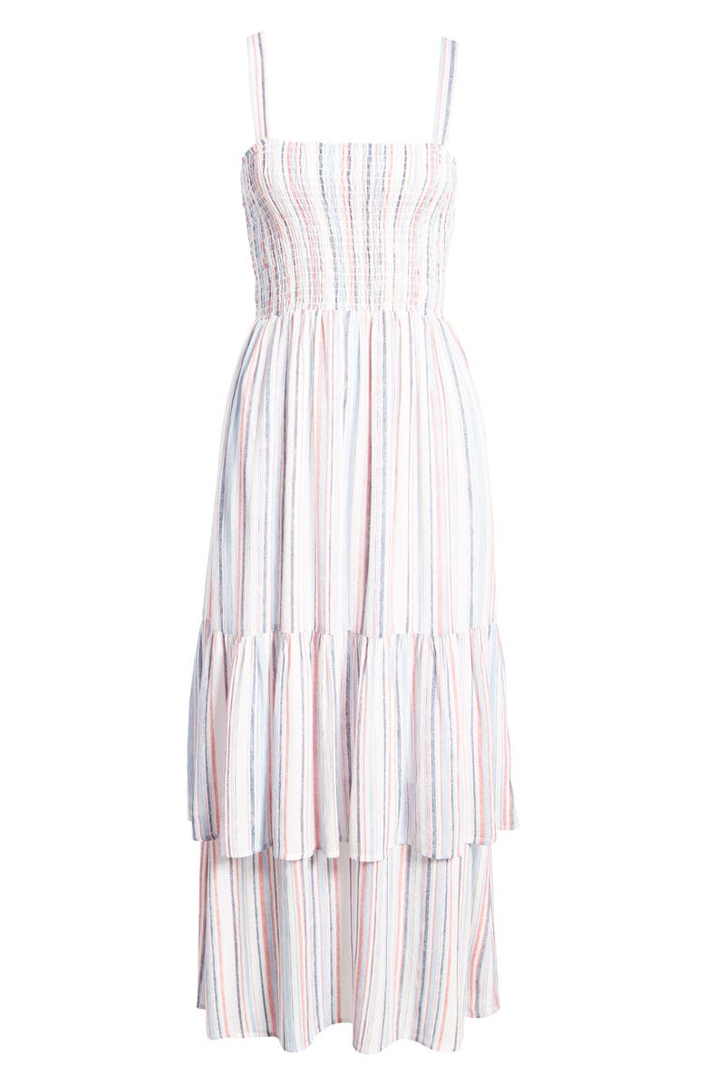 GIBSONLOOK Gibson x The Motherchic Laguna Smocked Maxi Sundress, Alternate, color, 