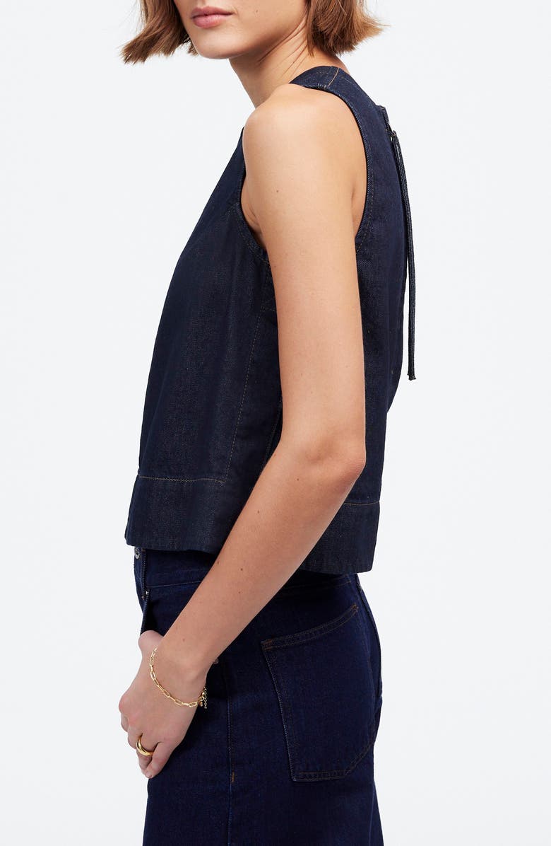 Madewell Boxy Denim Shell, Alternate, color, Essex Wash
