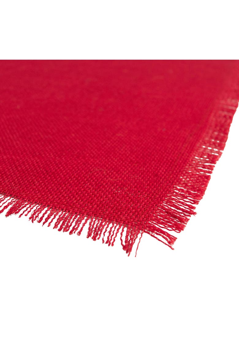 Tango Red Jute Placemat Set/6, Alternate, color, Tango Red
