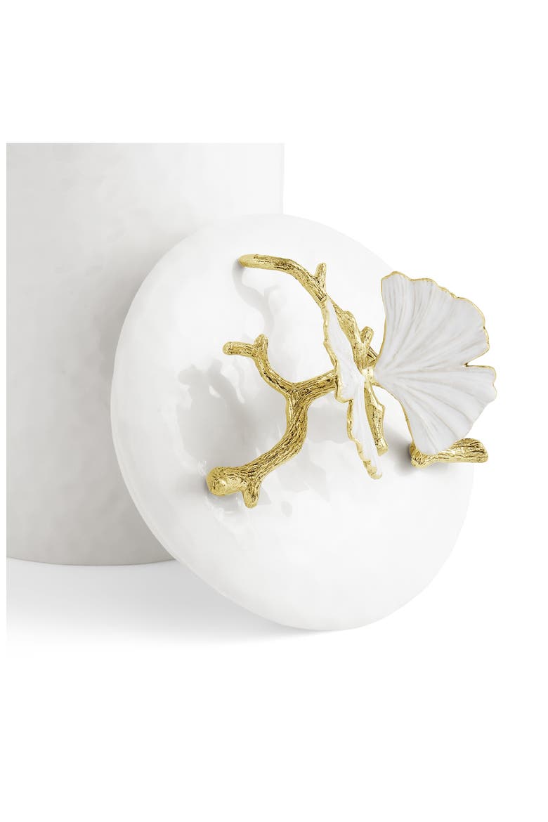 Butterfly Ginkgo Small Canister, Alternate, color, WHITE/ GOLD