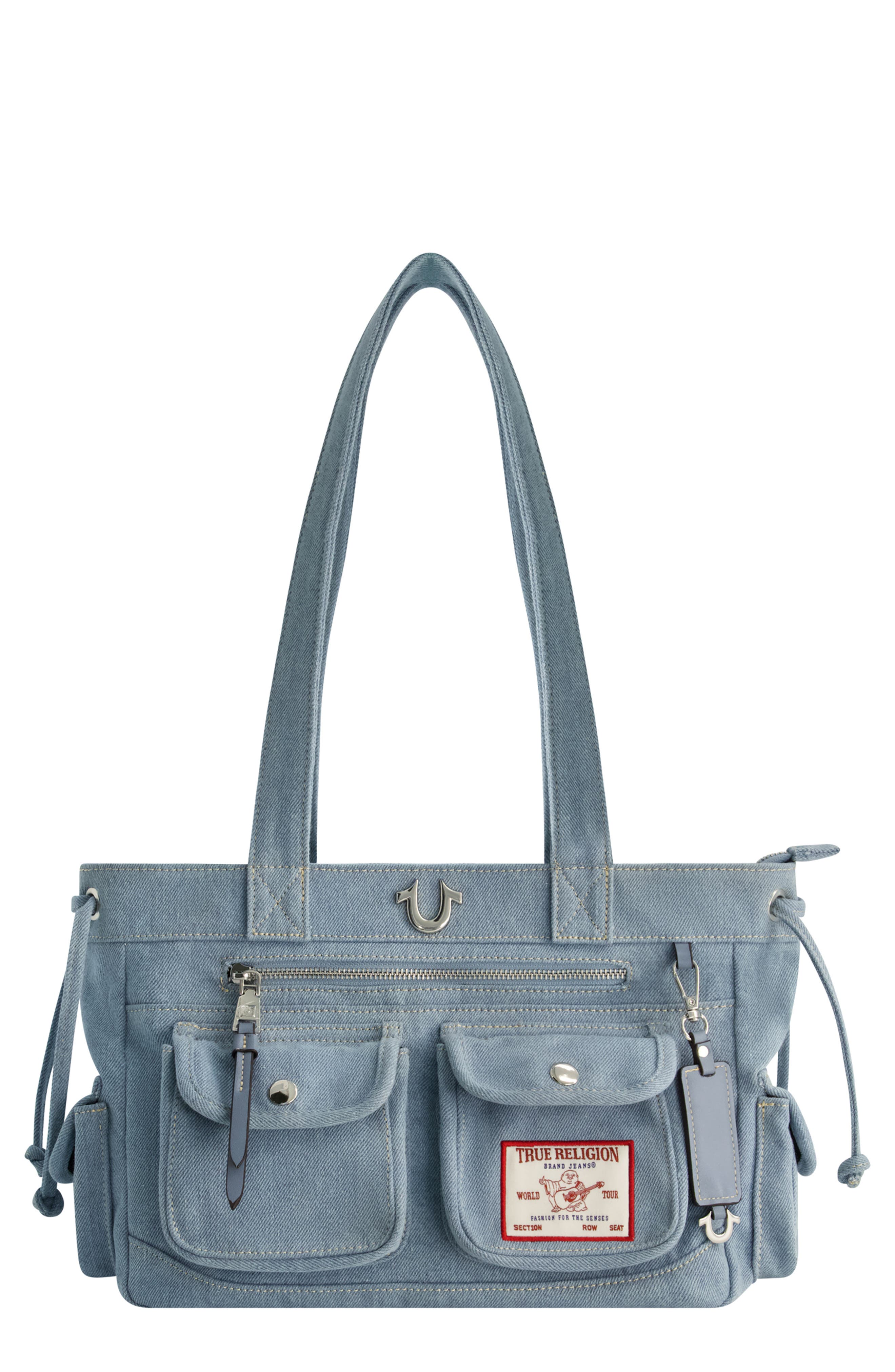 Multi-Pocket Denim Tote (Women) | Nordstrom