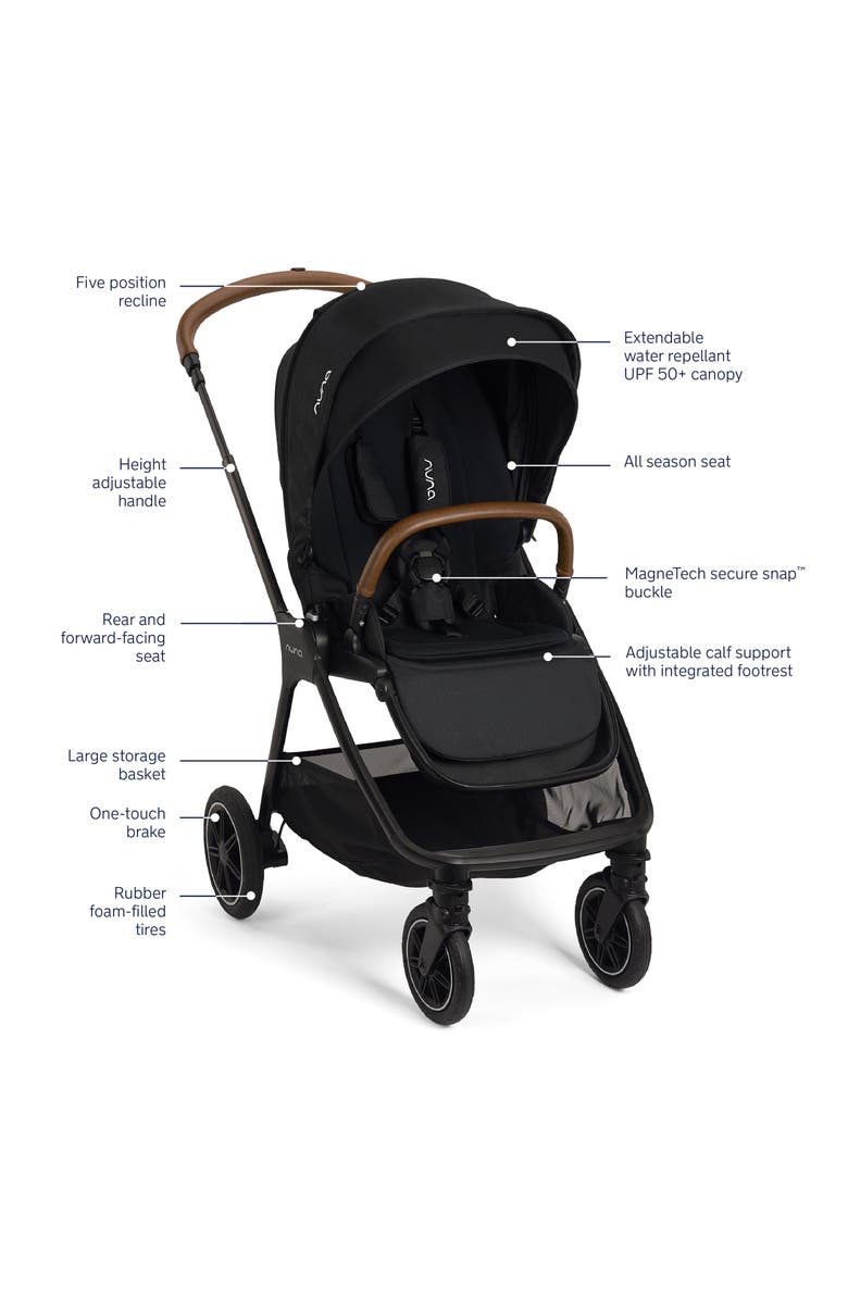 Nuna PIPA<sup>™</sup> urbn + TRIV<sup>™</sup> Next Stroller & Car Seat Travel System, Alternate, color, Black
