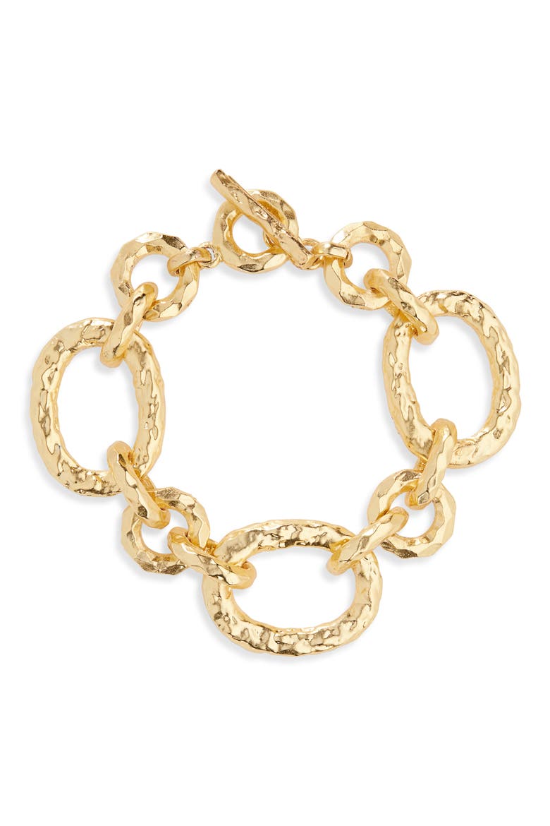 Bold Link Bracelet, Main, color, GOLD