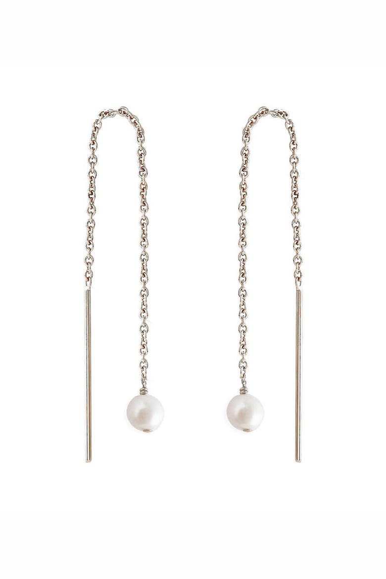 Paloma Pearl Threaders, Main, color, Silver