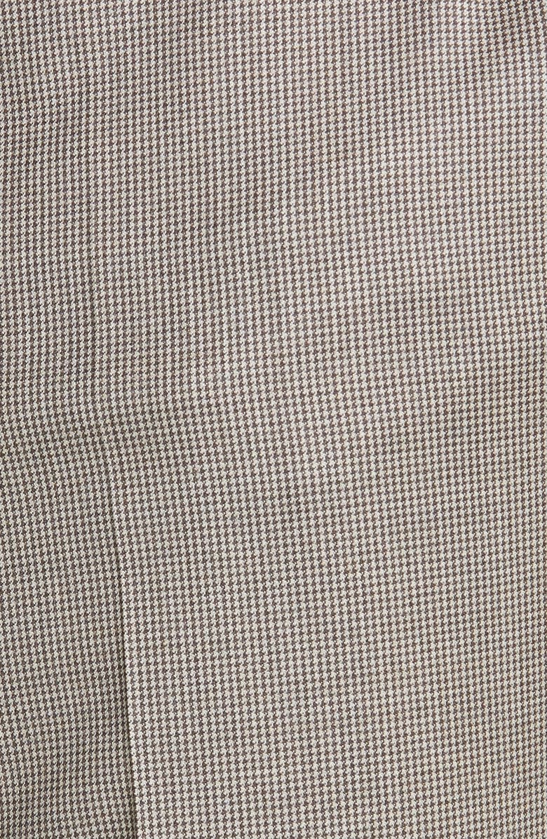 Canali Milano Mini Houndstooth Stretch Wool Dress Pants, Alternate, color, 
