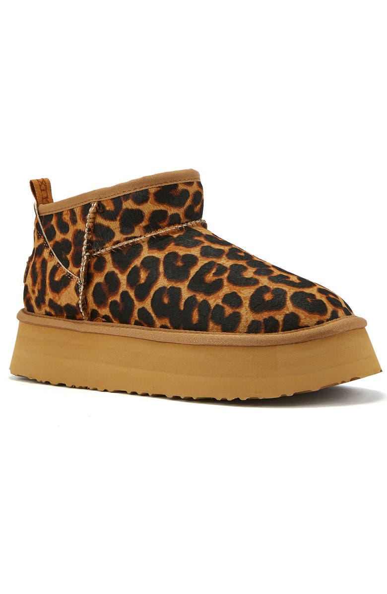 Australia Luxe Collective Cosy Ultra Platform Bootie, Main, color, Leopard