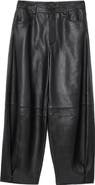 AllSaints Jett Barrel Leg Leather Pants