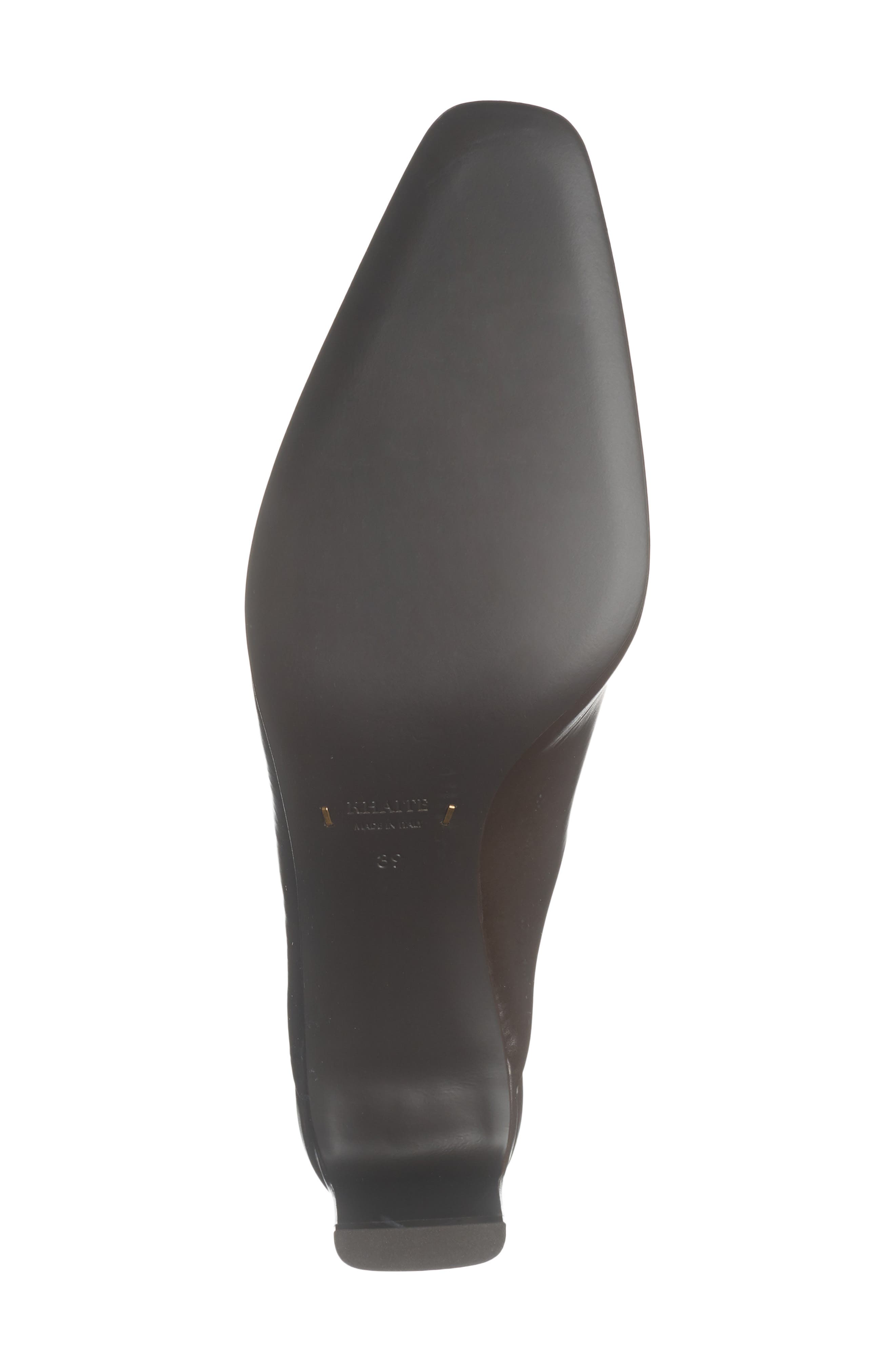 Khaite Colt Square Toe Mule, Alternate, color, Cacao