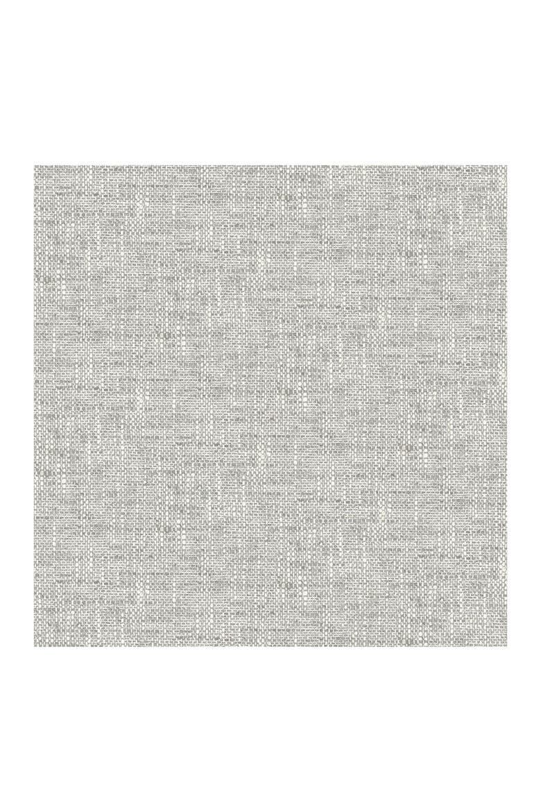 Grey Poplin Texture Peel & Stick Wallpaper, Main, color, GREY