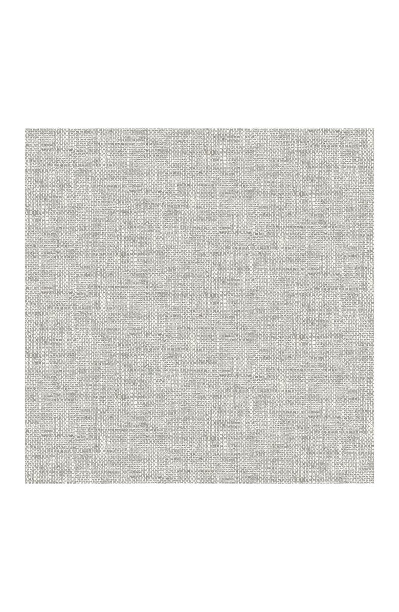 Grey Poplin Texture Peel & Stick Wallpaper